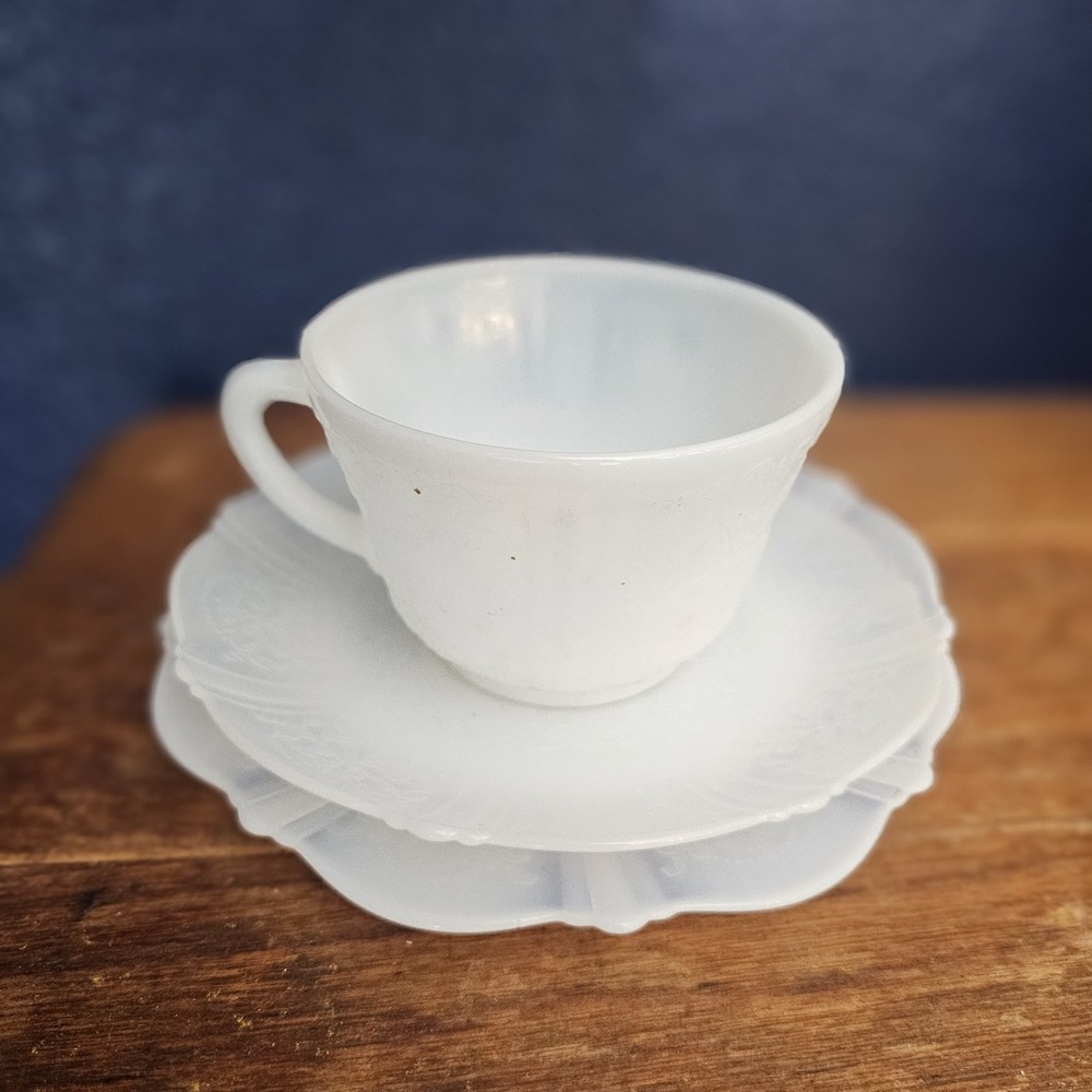 Vintage 1930s MacBeth Evans Depression Glass American Sweetheart Monax 3 Pc Set